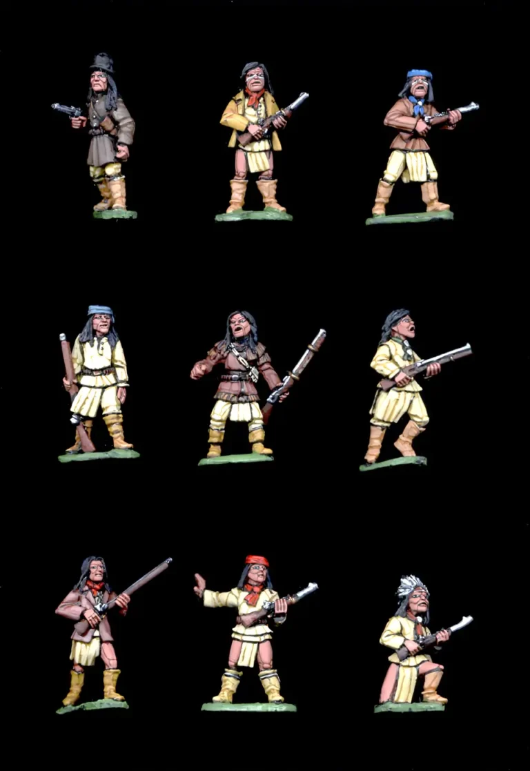 28mm Wild West Apache Characters and chiefs miniatures painted to collectors quality.