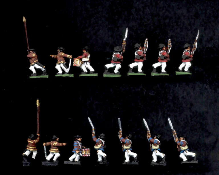 Wargame quality painted 15mm Continental line infantry in hunting shirts brown and blue uniforms
