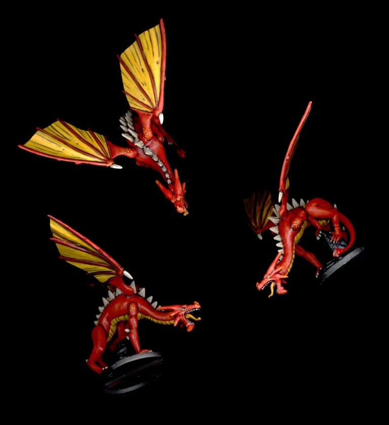 Painted 28mm Super Dungeon Explore Starfire Dragon boss miniature